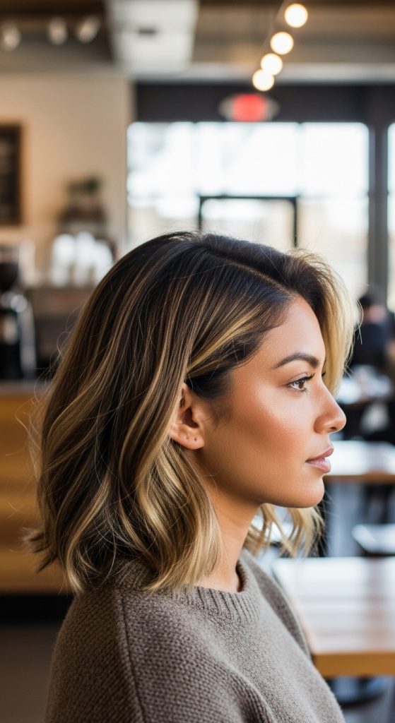 28. Tousled A-Line Bob