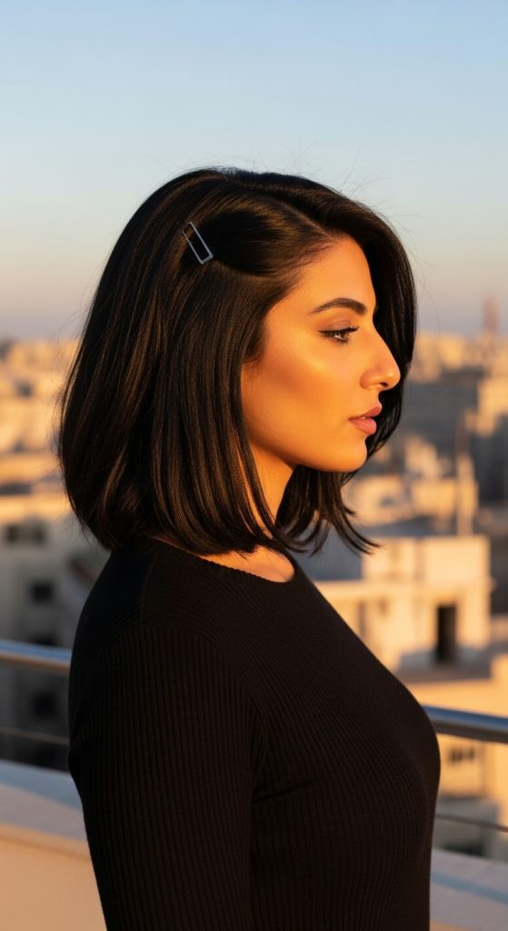 3. Layered Bob with Side Part