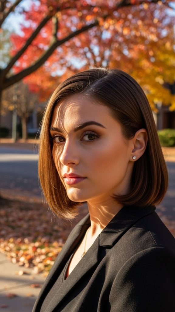 30. Sleek Bob with Subtle Under-Curve