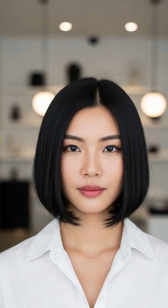 4. Blunt Bob with Subtle Layers