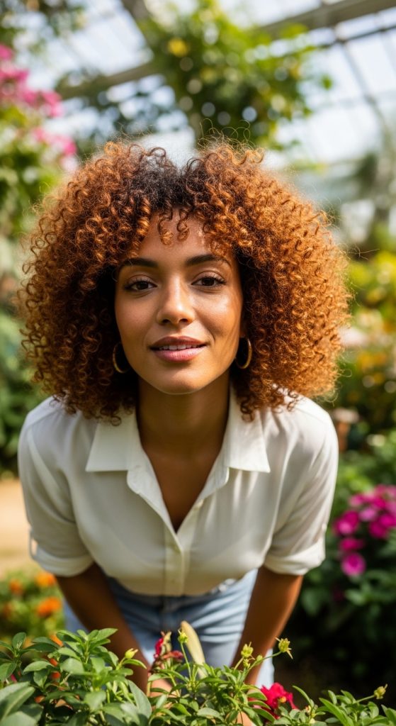 6. Curly Bob with Volume