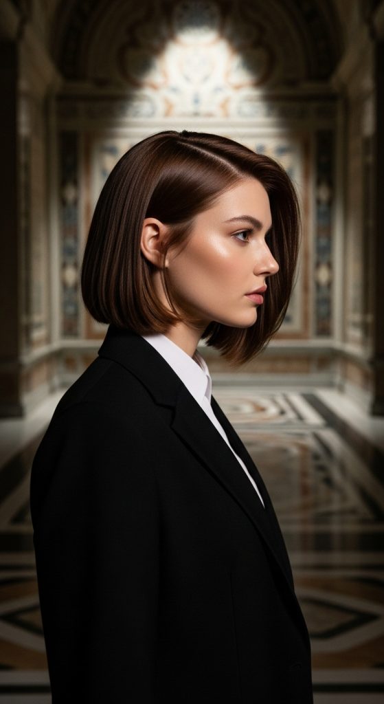 6. Side-Parted Bob