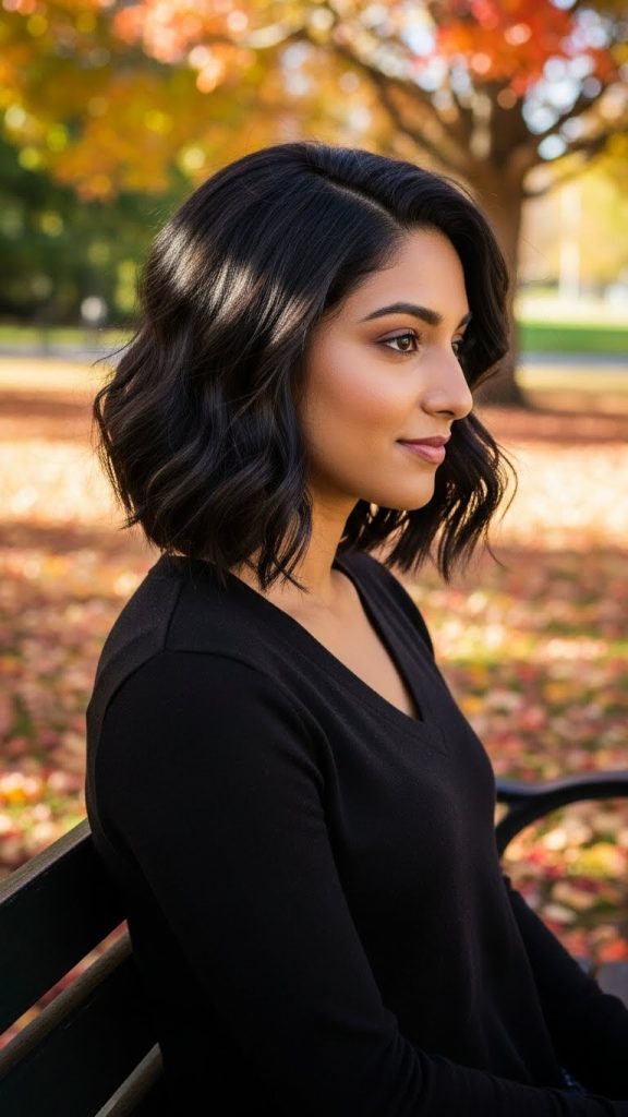 8. Inverted Textured Bob