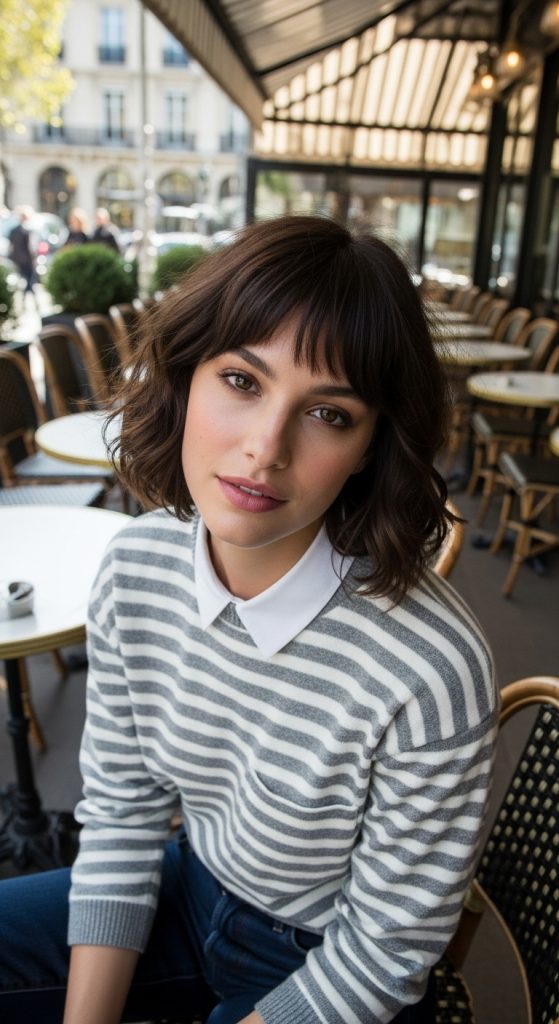 8. Wavy French Bob