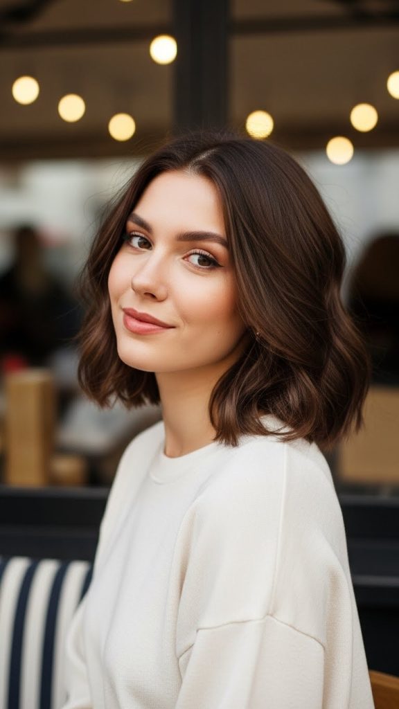 1. Long Layered Bob with Face-Framing Pieces Bob Hairstyle