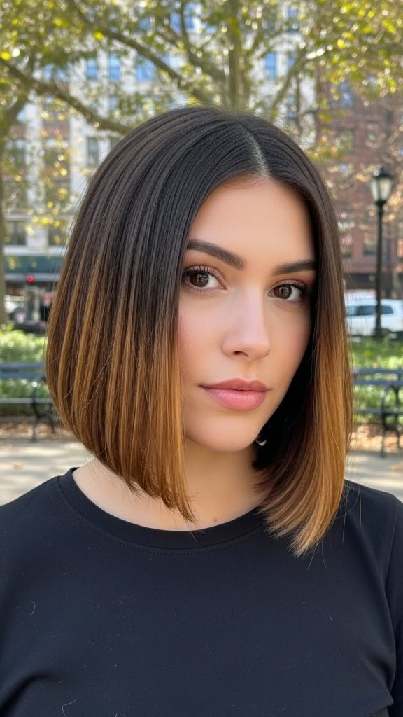 20. Bob with Subtle Balayage