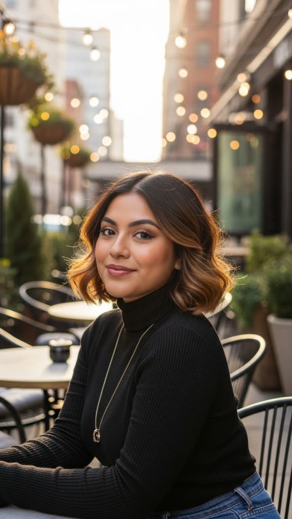 23. Layered Bob With Flipped Ends