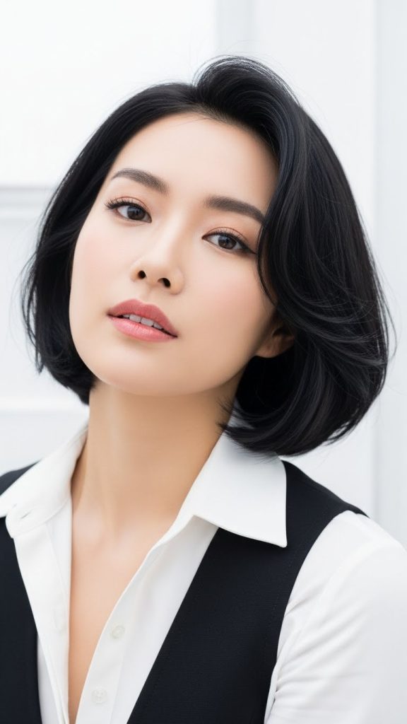 25. Soft-Inward Curled Bob