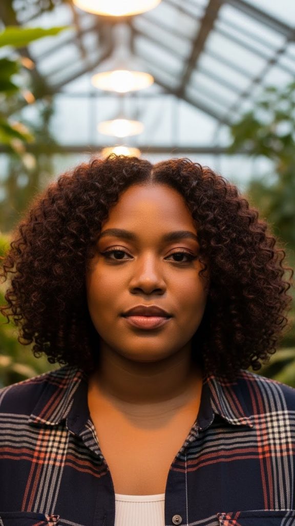 7. Volumized Curly Bob